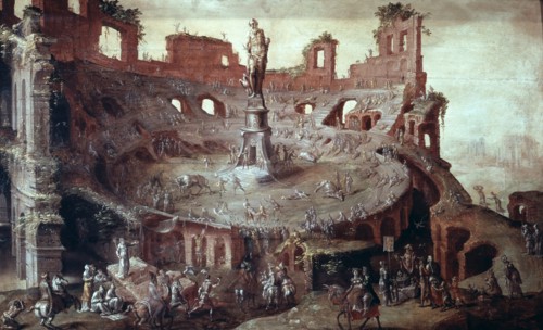 'Bullfight a l?Antique', 1552.  Artist: Maerten van Heemskerck