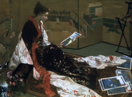 'Caprice in Purple and Gold, The Golden Screen', 1864.  Artist: James Abbott McNeill Whistler