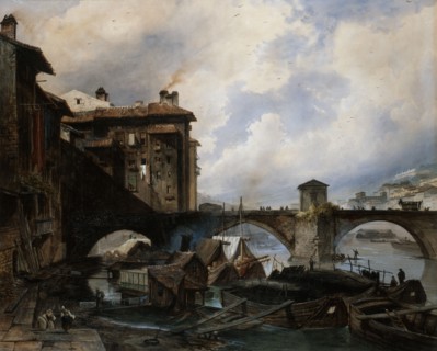 'The Port of Lyon', 1830.  Artist: Louis Etienne Watelet