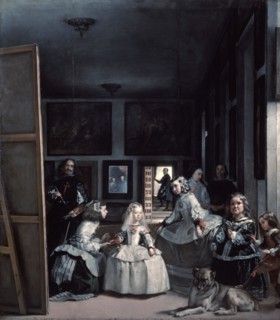 'Las Meninas' or 'The Family of Philip IV', 1656-1657.  Creator: Diego Velasquez.