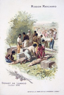 Departure from Loango, July 1896. Artist: Unknown