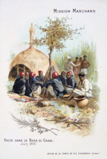 Rest at Bahr-el-Ghazal, June 1897. Artist: Unknown