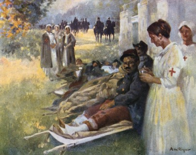 'Le Premier Soin', 1914. Artist: Alexandre de Riquer