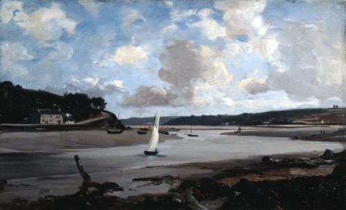 'The River at Half Tide', 1874.  Artist: Emmanuel Lansyer