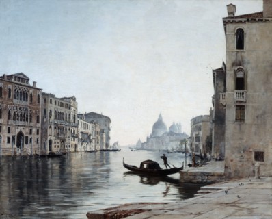 'Gondola on the Grand Canal', 1892.  Artist: Emmanuel Lansyer
