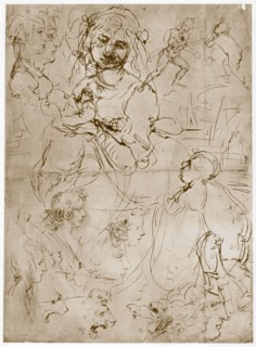 'Kneeling Madonna with the Child and St.John', 1478-1480. Artist: Leonardo da Vinci
