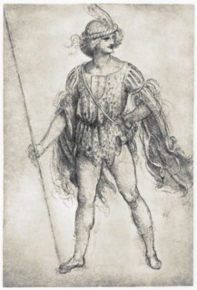 'Youth in a Masquerade Costume', 1506-1507. Artist: Leonardo da Vinci