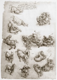 'St George and the Dragon', c1506. Artist: Leonardo da Vinci