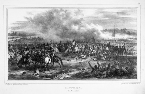 Battle of Lutzen, 2 May 1813. Artist: Unknown