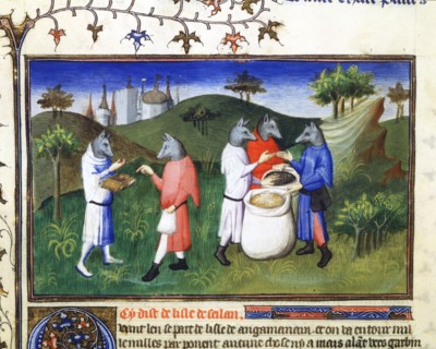 Dog-headed men, late 13th century, (early 15th century).