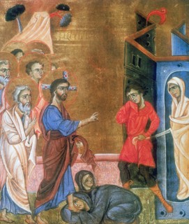 'The Raising of Lazarus', c1268. Artist: T'oros Roslin