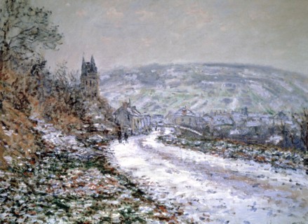 'Entrance to the Village of Vetheuil in Winter', 1880. Artist: Claude Monet