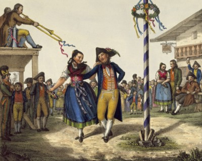 Popular festivities, mid 19th century. Artist: Anon