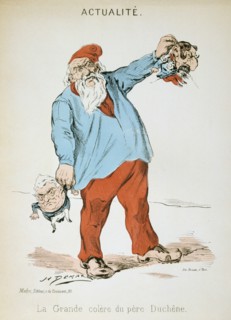 'La Grande Colere du Pere Duchene', Franco-Prussian war, 1871.  Artist: H Demare