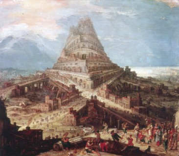 The Building of the Tower of Babel, 16th century. Artist: Workshop of Hendrik van Cleve III
