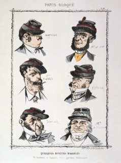 'Quelques Binettes d'Assieges', 1870-1871. Artist: Anon