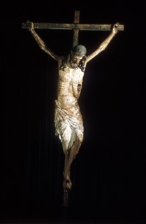 Christ on the cross, crucifix, 14th century. Artist: Anon