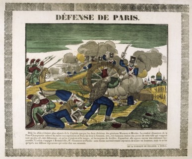 The Defence of Paris, 1814, (19th century). Artist: Unknown