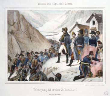 'Crossing St Bernard', 15 May, 1800. Artist: Anon