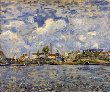 'The Seine at Point du Jour', 1877. Artist: Alfred Sisley