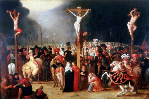 'Christ on the Cross between the two Thieves', 17th century.  Artist: Frans Francken II