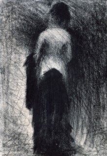'Woman Seen from the Back', c1880-1891. Artist: Georges-Pierre Seurat