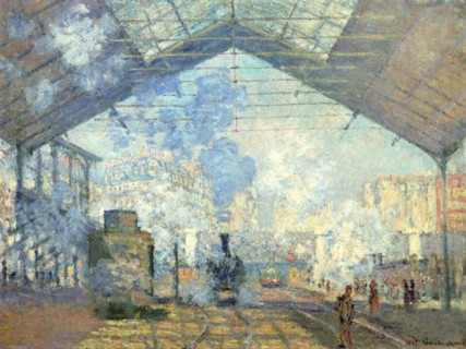 'Gare Saint Lazare, Paris', 1877. Artist: Claude Monet