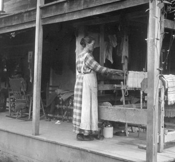 Weaving, Appalachia, USA, c1917. Artist: Cecil Sharp