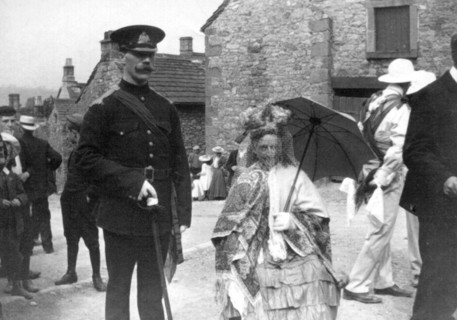 Morris Dance Queen, Winster, Derbyshire, c1908. Artist: Unknown