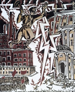 'The Red Lightning', 1919.  Artist: Ignaty Nivinsky