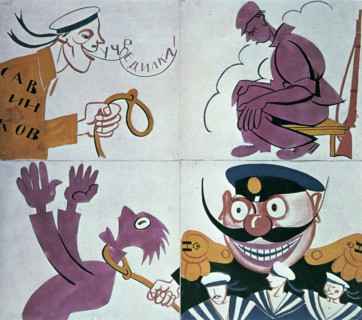 'Caricature against the Constituent Assembly' 1921.  Artist: Vladimir Mayakovsky