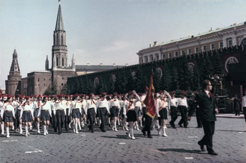 Parade of the Young Pioneers, Red Square, Moscow, 1972. Artist: Unknown