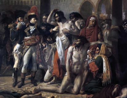 'Napoleon Bonaparte Visiting the Plague Stricken of Jaffa', 11th March 1799, 1804.  Artist: Antoine-Jean Gros