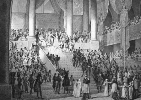 'Consecration of Napoleon and Coronation of Josephine by Pope Pius VII, 2nd December 1804.  Creator: Unknown.