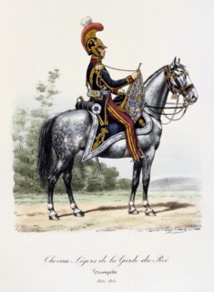 'Chevau-Légers de la Garde du Roi, Trumpeter', 1814-15. Artist: Eugene Titeux