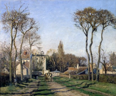 'Entrance to the Village of Voisins, Yvelines', 1872.  Artist: Pierre-Auguste Renoir