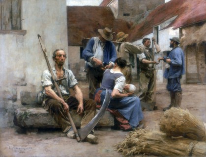 'Paying the Harvesters', 1882. Artist: Leon-Augustin Lhermitte