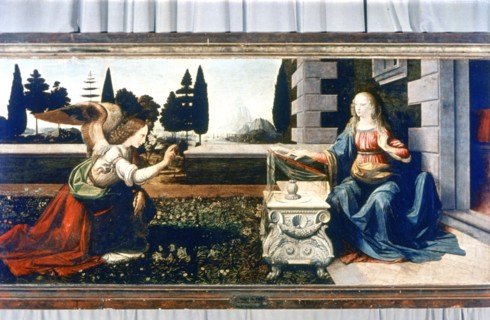 'The Annunciation', 1472-1475. Artist: Leonardo da Vinci