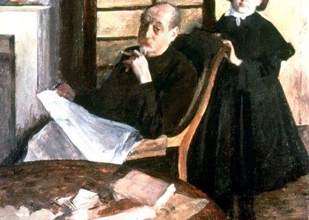 'Uncle and Niece', c1876. Artist: Edgar Degas