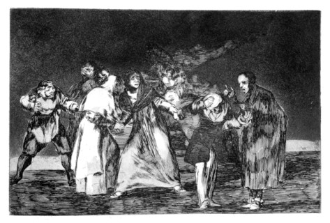 'The exhortations', 1819-1823. Artist: Francisco Goya
