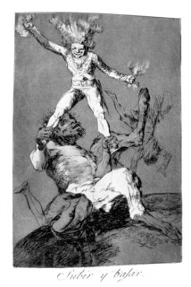'To rise and to fall', 1799. Artist: Francisco Goya