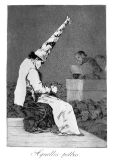 'Those specks of dust, Perrico the cripple', 1799. Artist: Francisco Goya