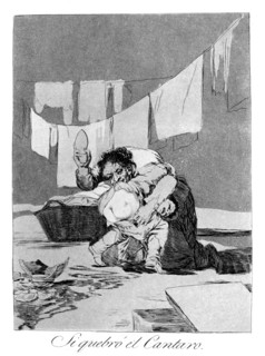 'Yes, he broke the pot', 1799. Artist: Francisco Goya