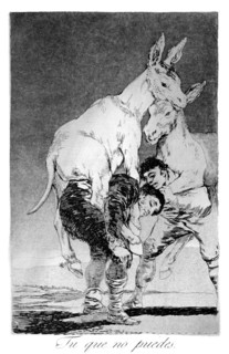 'You who cannot', 1799. Artist: Francisco Goya