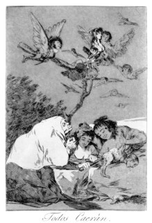 'All will fall', 1799. Artist: Francisco Goya