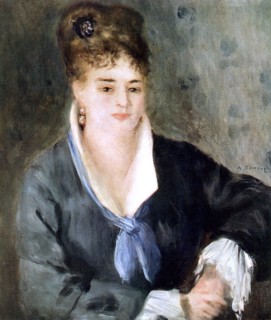 'Woman in black', 1876. Artist: Pierre-Auguste Renoir