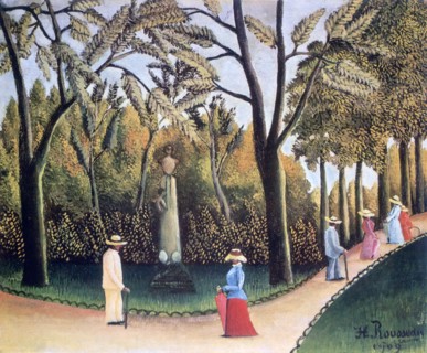 'The Luxembourg Gardens, Monument to Chopin', 1909. Artist: Henri Rousseau
