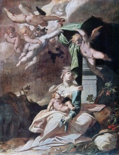 'Flight into Egypt', c1566-1611.  Artist: Bartholomeus Spranger