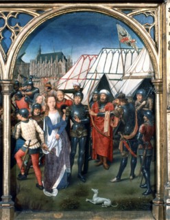 'St Ursula Shrine, Martyrdom at Cologne', 1489. Artist: Hans Memling