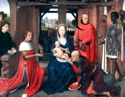 'Adoration of the Magi, Triptych', Central Panel, c1453-1494. Artist: Hans Memling